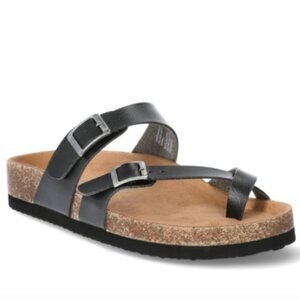 Time And Tru Women's Thong Sandals Size 10M Black